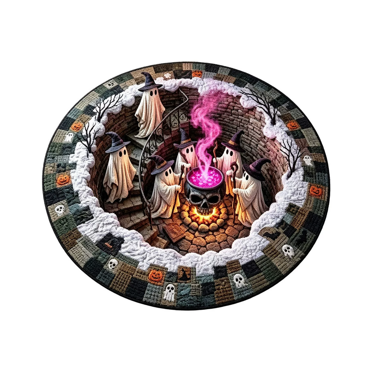 3D Illusion Halloween Rug
