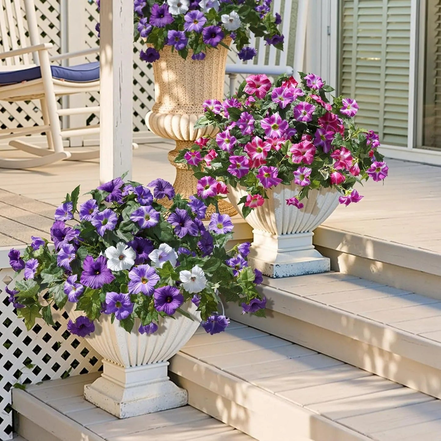 Last Day 61% OFF🔥 Fade-Proof, UV-Resistant Artificial Petunias – Vibrant, Colorfast Outdoor Flowers for Patio & Garden