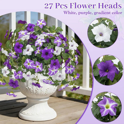 Last Day 61% OFF🔥 Fade-Proof, UV-Resistant Artificial Petunias – Vibrant, Colorfast Outdoor Flowers for Patio & Garden