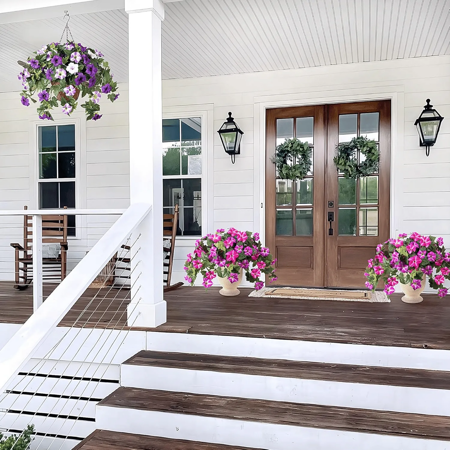 Last Day 61% OFF🔥 Fade-Proof, UV-Resistant Artificial Petunias – Vibrant, Colorfast Outdoor Flowers for Patio & Garden