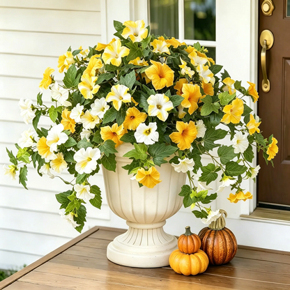 Last Day 61% OFF🔥 Fade-Proof, UV-Resistant Artificial Petunias – Vibrant, Colorfast Outdoor Flowers for Patio & Garden