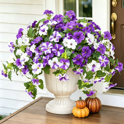 Last Day 61% OFF🔥 Fade-Proof, UV-Resistant Artificial Petunias – Vibrant, Colorfast Outdoor Flowers for Patio & Garden