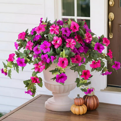 Last Day 61% OFF🔥 Fade-Proof, UV-Resistant Artificial Petunias – Vibrant, Colorfast Outdoor Flowers for Patio & Garden
