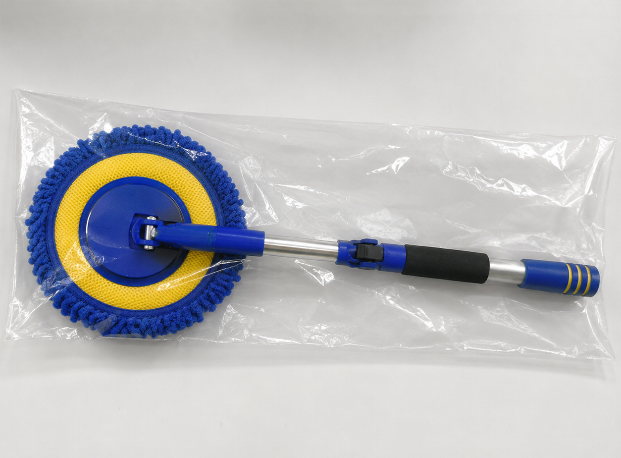 🎉⏳Time-Limited Special⏰Durable Aluminum Long Handle Telescopic Car Wash Mop – Soft Microfiber, Scratch-Free & Adjustable Length ✨