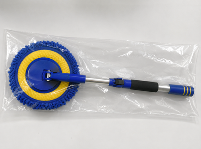 🎉⏳Time-Limited Special⏰Durable Aluminum Long Handle Telescopic Car Wash Mop – Soft Microfiber, Scratch-Free & Adjustable Length ✨