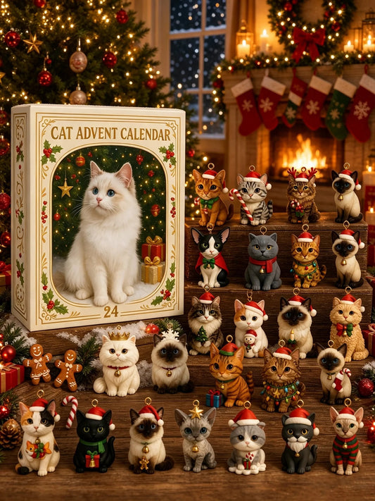 Advent Calendar 2026 Cat Advent Calendar Giftfor Adults Friends Cat Owners and Lovers Christmas Holiday Countdown Gift