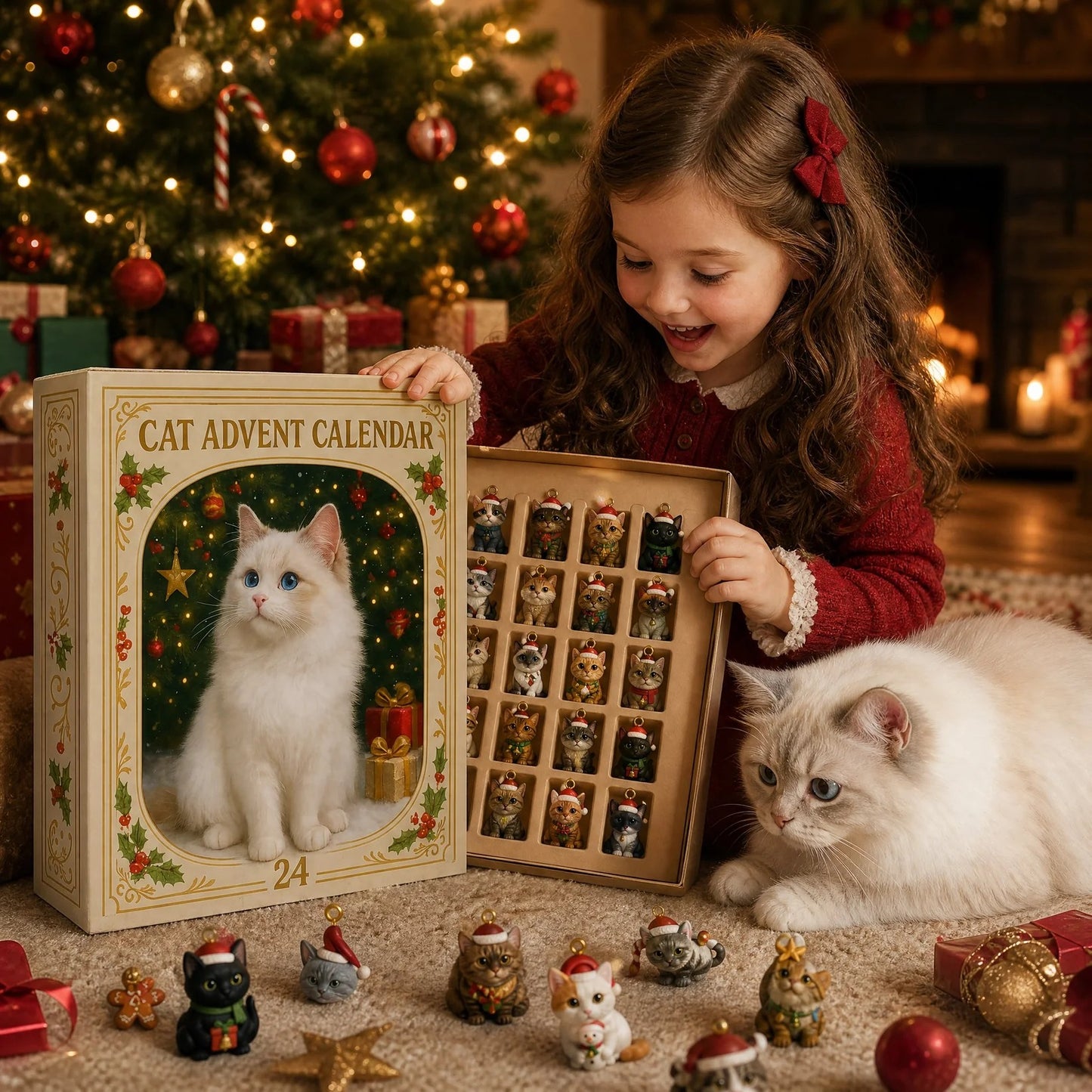 Advent Calendar 2026 Cat Advent Calendar Giftfor Adults Friends Cat Owners and Lovers Christmas Holiday Countdown Gift