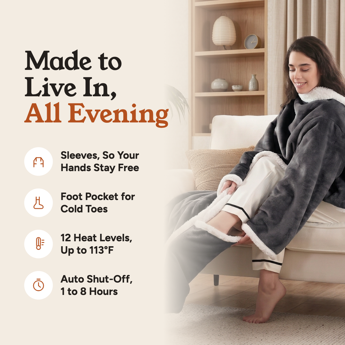 Suzvo Wearable Heated Blanket