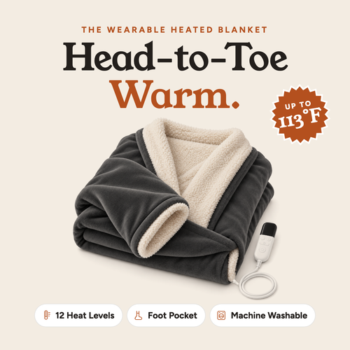 Suzvo Wearable Heated Blanket