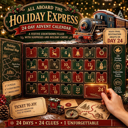 🎄🔎 Mystery Adventure Advent Calendar -24 Days, 24 Clues, One Final Reveal