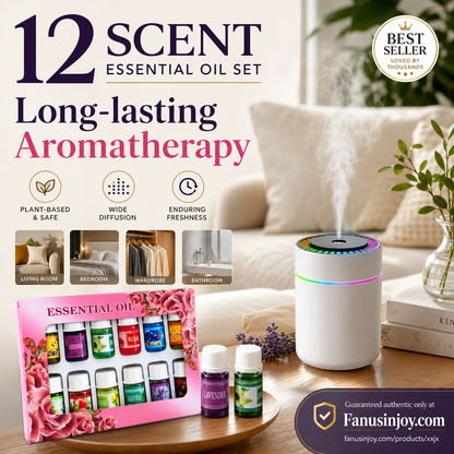 🔥50% Off！🎁🌺The fresh scent lifts your mood！🌷12-Pack Water Soluble Essential Oils Set