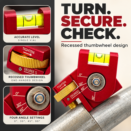 4-in-1 magnetic conduit level - wheel