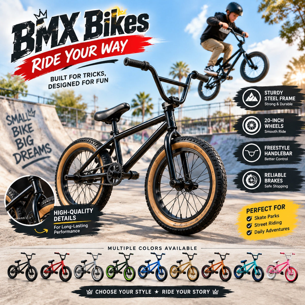 BMX Bikes Advent Calendar 2026 - 24-Day Festive Countdown, Acrylic Charms Blind Box