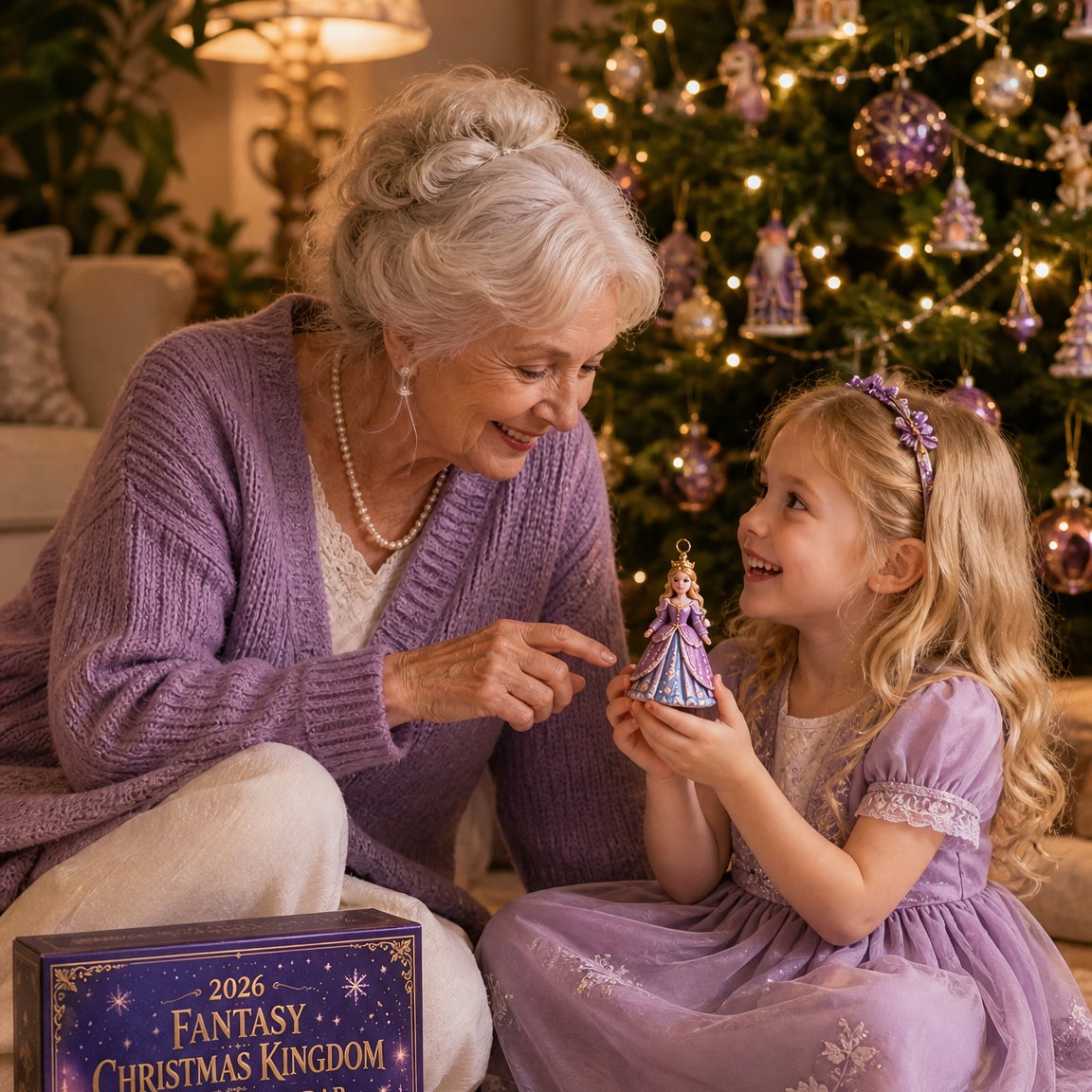 🏰 2026 Fantasy Christmas Kingdom Advent Calendar ✨ | 24-Day Magical Countdown with Fairytale Collectible Ornaments | Enchanted Holiday Gift for Kids