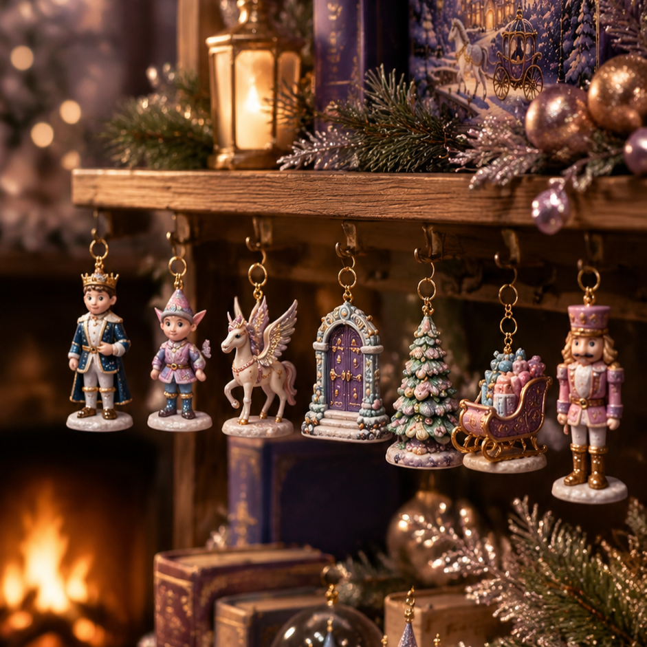 🏰 2026 Fantasy Christmas Kingdom Advent Calendar ✨ | 24-Day Magical Countdown with Fairytale Collectible Ornaments | Enchanted Holiday Gift for Kids