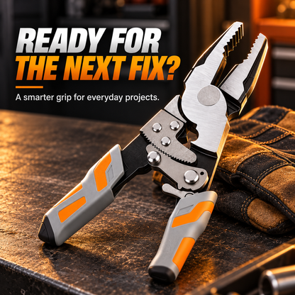 Self-locking ratchet pliers ready for the next repair