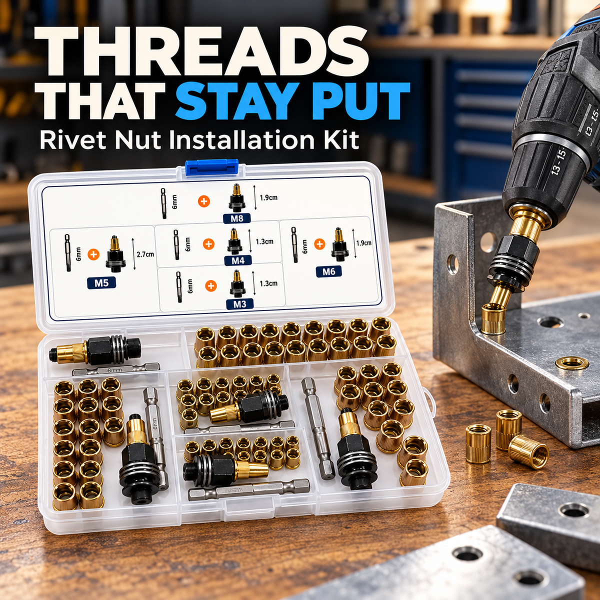 Rivet nut tool kit hero