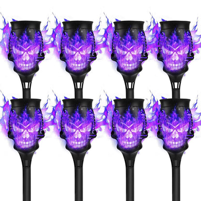 💀🔥Halloween Early Bird Special Sale 49% OFF-Halloween Skulls Solar Pathway Lights