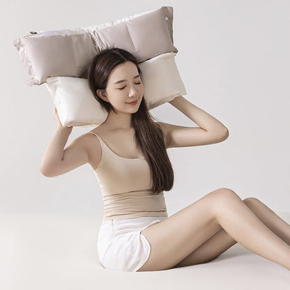 Dual-Zone Ergonomic Sleeping Pillow | Detachable Layers to Set Your Ideal Height