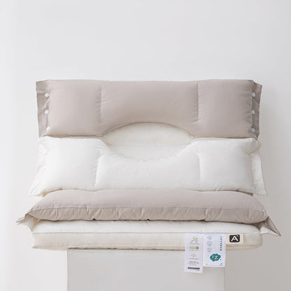 Dual-Zone Ergonomic Sleeping Pillow | Detachable Layers to Set Your Ideal Height