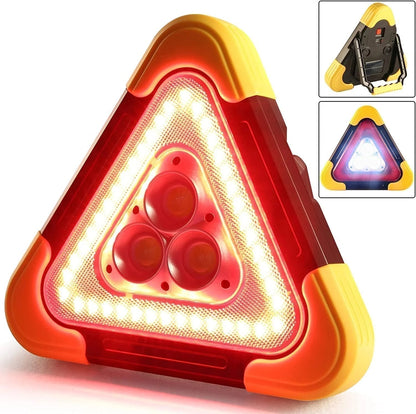 🔥3-IN-1 Solar Emergency Triangle Warning Light at the Roadside