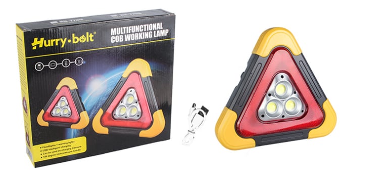 🔥3-IN-1 Solar Emergency Triangle Warning Light at the Roadside
