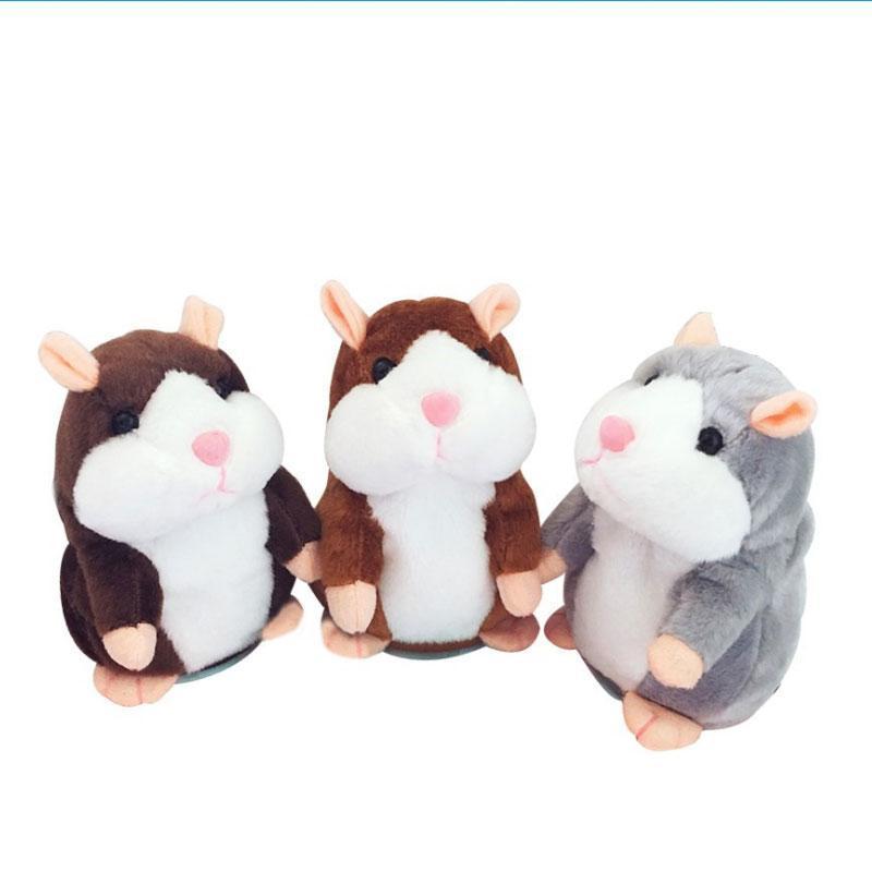🐹🎁50% OFF NOW! Talking Hamster Plush Toy – Repeats What You Say, Auto Head Shaking Interactive Stuffed Animal, Hilarious Educational Toy for Kids & Party Fun