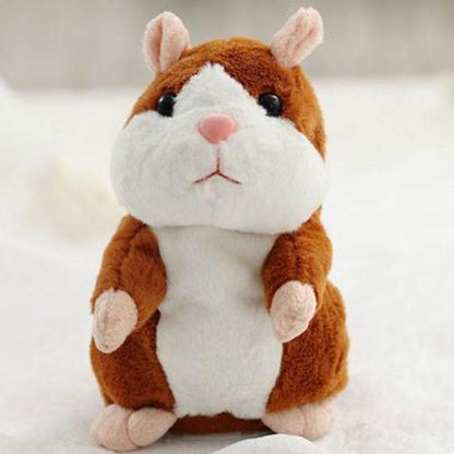 🐹🎁50% OFF NOW! Talking Hamster Plush Toy – Repeats What You Say, Auto Head Shaking Interactive Stuffed Animal, Hilarious Educational Toy for Kids & Party Fun