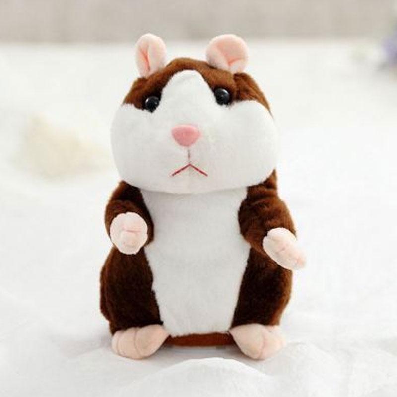 🐹🎁50% OFF NOW! Talking Hamster Plush Toy – Repeats What You Say, Auto Head Shaking Interactive Stuffed Animal, Hilarious Educational Toy for Kids & Party Fun