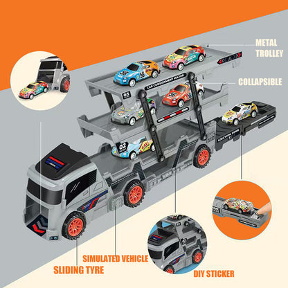Car Carrier Toy with Track and Launcher – product image