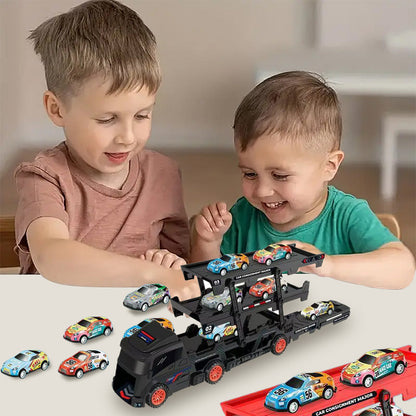Car Carrier Toy with Track and Launcher – product image