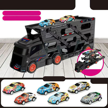 Car Carrier Toy with Track and Launcher – product image