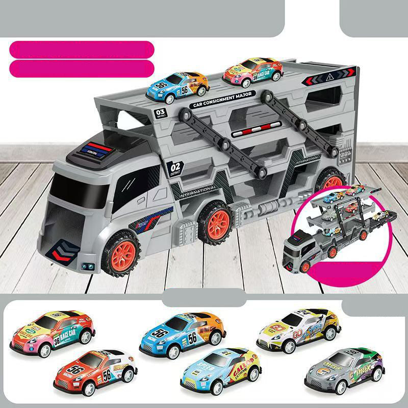 Car Carrier Toy with Track and Launcher – product image
