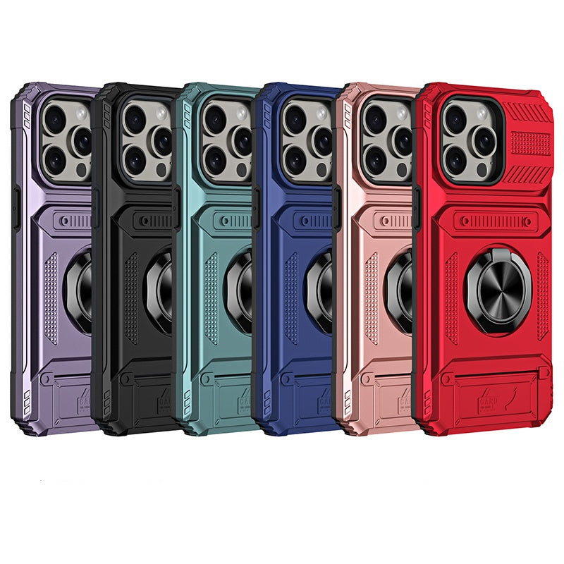 🛡️  Heavy Duty Magnetic Armor Case With Hidden Kickstand And Wallet