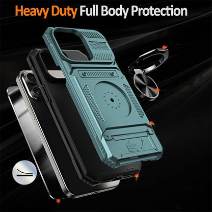 🛡️  Heavy Duty Magnetic Armor Case With Hidden Kickstand And Wallet