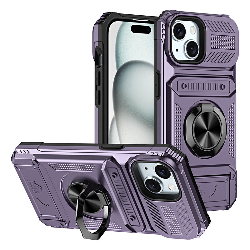 🛡️  Heavy Duty Magnetic Armor Case With Hidden Kickstand And Wallet