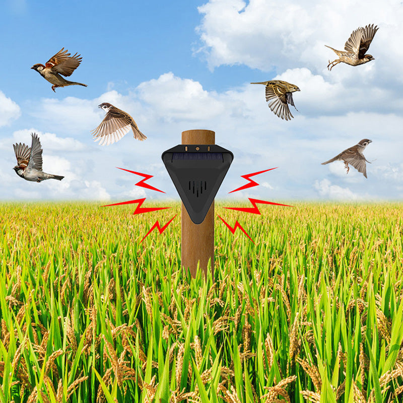 🌾50% OFF NOW! Waterproof Solar Outdoor Bird Repeller‑Timing Ultrasonic Bird Deterrent, Solar‑Powered Bird Scarer for Garden Orchard Crop Protection