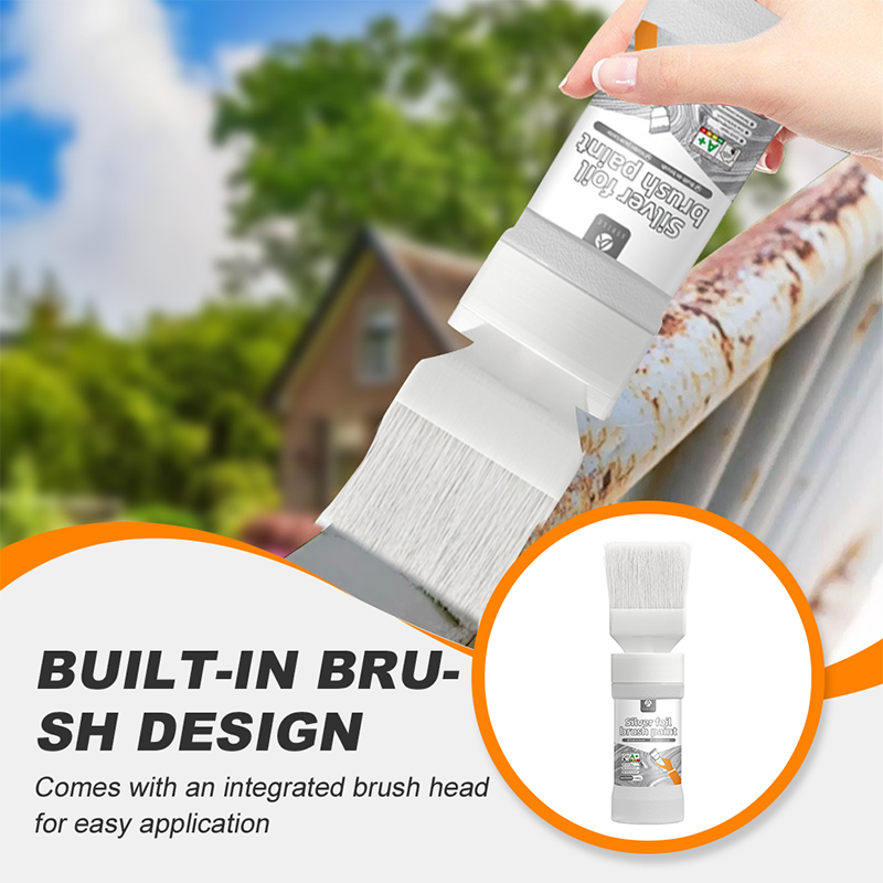 ✨New Arrival✨Water-Based Metallic Silver Paint with Built-in Brush（52% OFF）