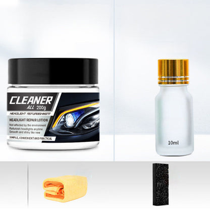 🚗Car Headlight Restoration Cream Kit, Fast Polishing Cleaner