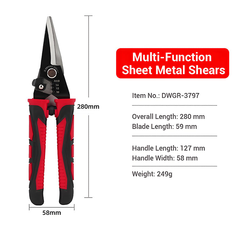 🔧 Multi-Function Wire Repair Pliers – Cut, Strip, Crimp & Twist in One Tool