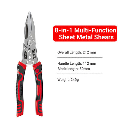 🔧 Multi-Function Wire Repair Pliers – Cut, Strip, Crimp & Twist in One Tool