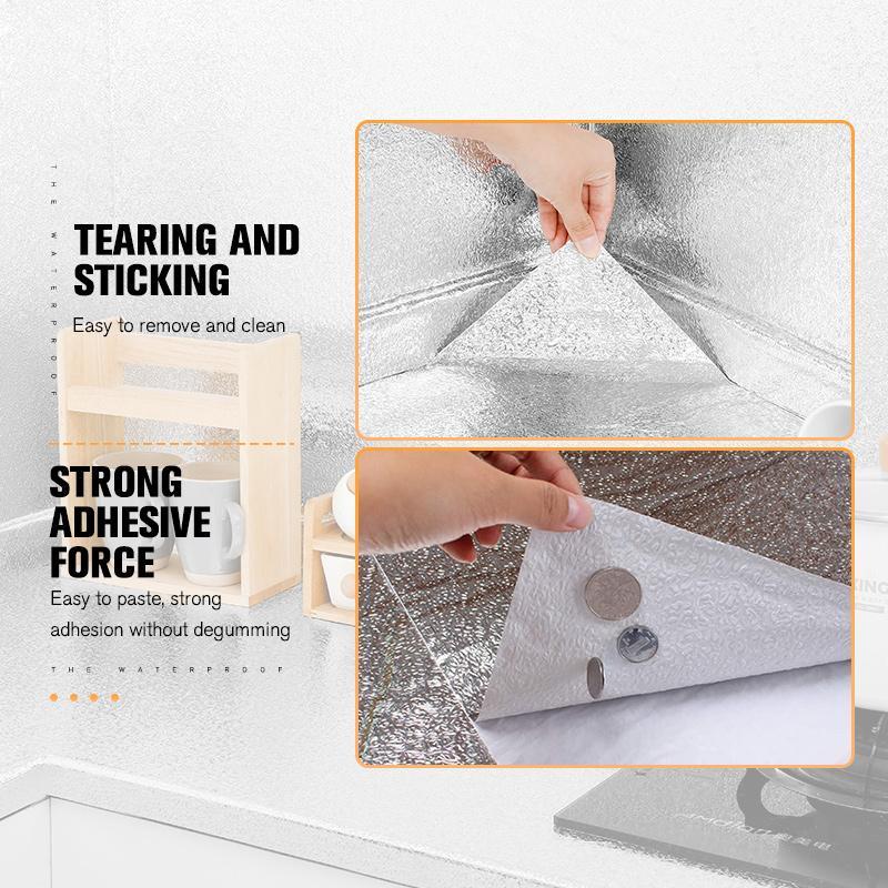 📢📢50% OFF !! ⏰Kitchen Peel and Stick Wallpaper Backsplash Waterproof Kitchen Stickers