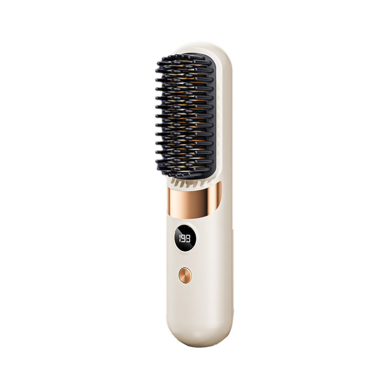 💇‍♀️ 3-in-1 Cordless Hair Straightening Brush – Straighten, Curl & Detangle Anywhere