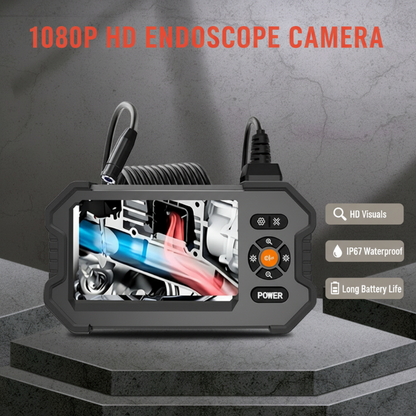 🔍 Portable 1080P HD Inspection Camera – 4.3' LCD Screen Endoscope Camera with Waterproof Cable for Auto Repair, Pipes & Home Inspection