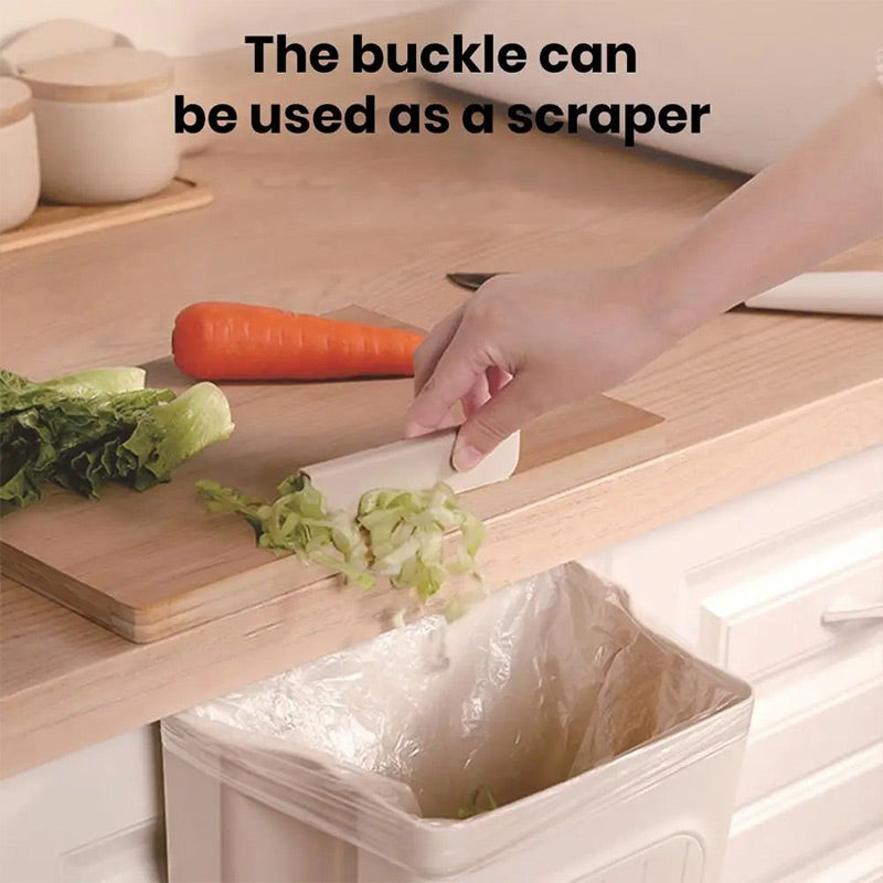 🗑️ LIMITED-TIME 50% OFF! 💫 Collapsible Hanging Trash Can for Kitchen Cabinet Door – Space-Saving Waste Bin (6L/11L)