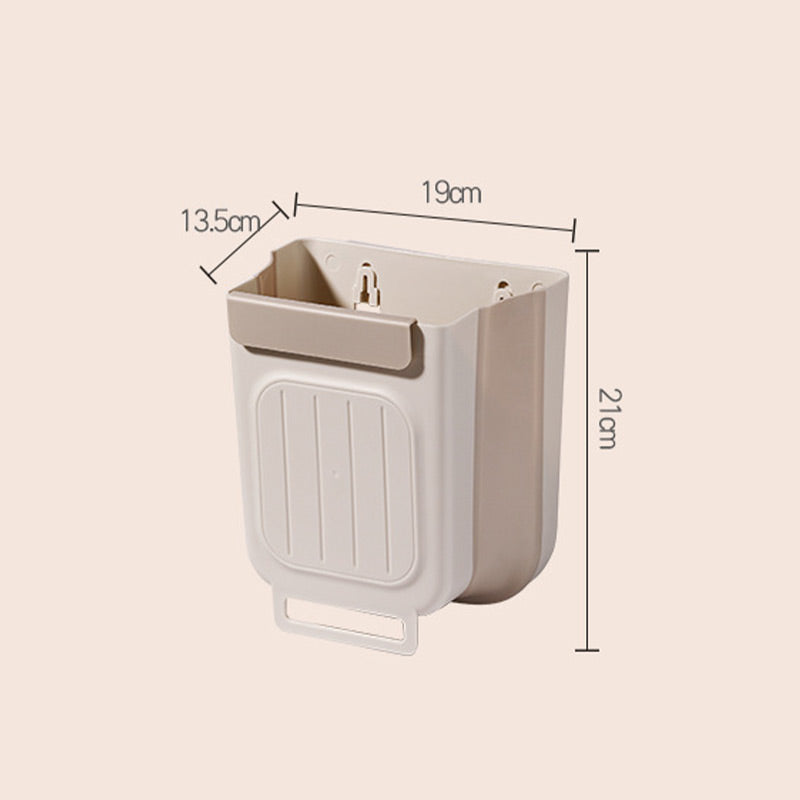 🗑️ LIMITED-TIME 50% OFF! 💫 Collapsible Hanging Trash Can for Kitchen Cabinet Door – Space-Saving Waste Bin (6L/11L)