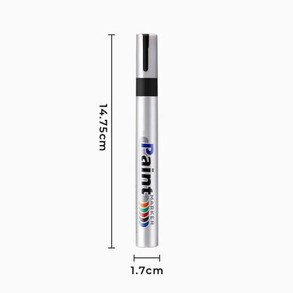 🛞 Waterproof Tire Paint Marker – 12 Colors for DIY Tire Lettering & Customization