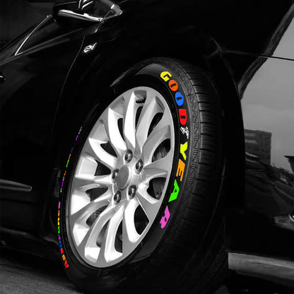 🛞 Waterproof Tire Paint Marker – 12 Colors for DIY Tire Lettering & Customization