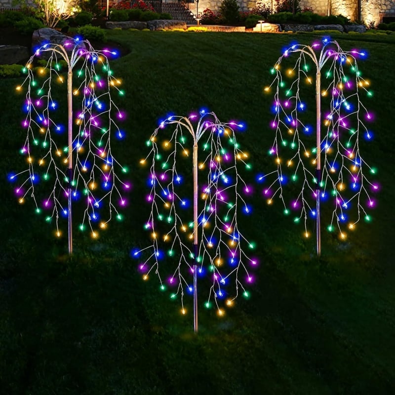 ✨ Solar Garden Lights Outdoor Decor – 120 LEDs, IP55 Waterproof, Easy Install 🌙