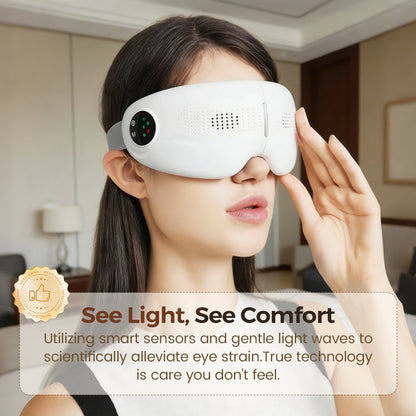 Visual Bluetooth Eye Massager with Heat & Music